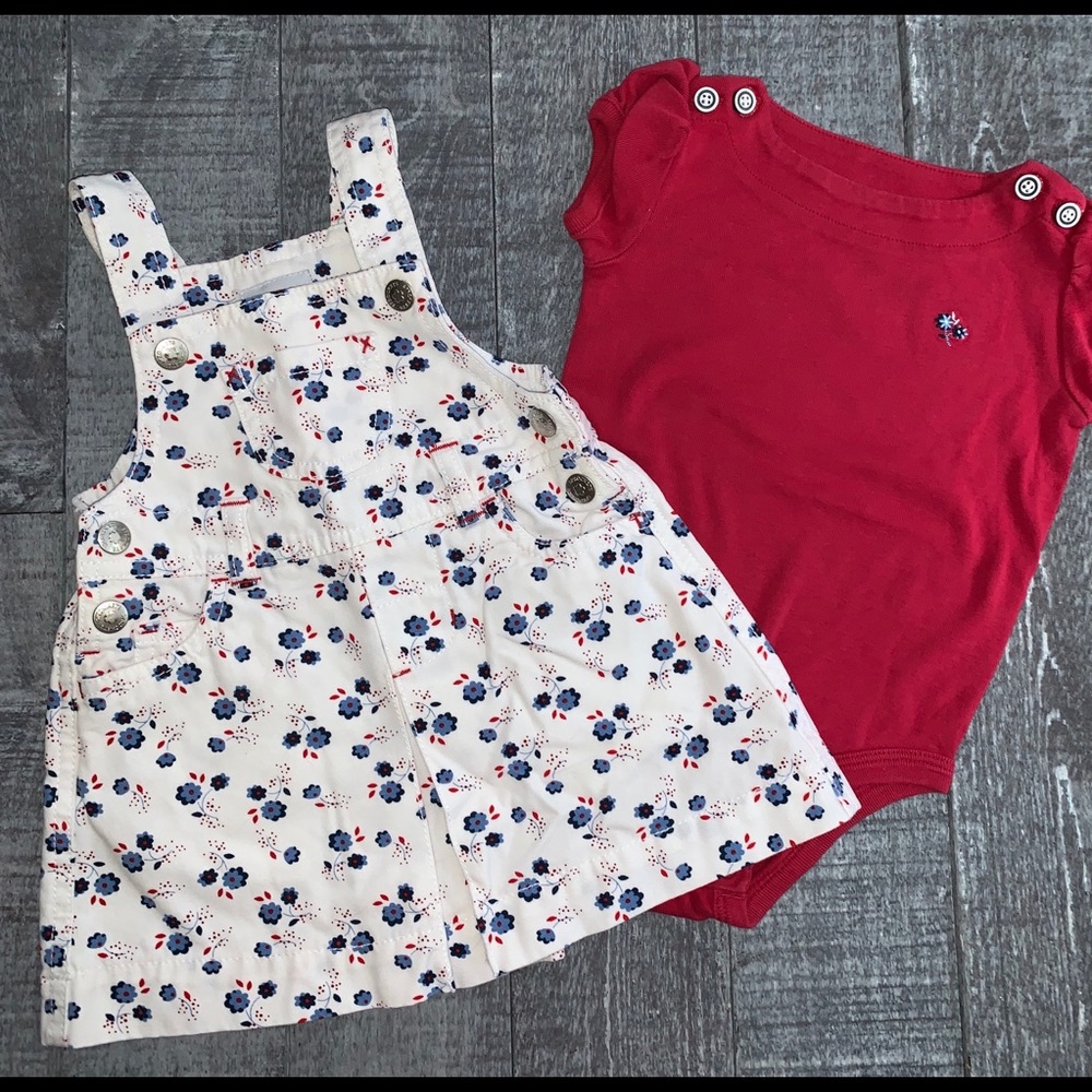 Sprockets Flower Overall Dress & Onesie